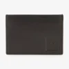 Porte-carte en cuir noir
