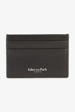 Porte-carte gomme bleu foncé
