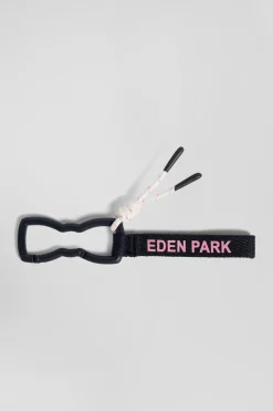 Porte-clefs bleu marine siglé Eden Park