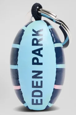 Porte-clefs ciel ballon de rugby sérigraphie Eden Park