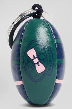 Porte-clefs vert ballon de rugby sérigraphie Eden Park