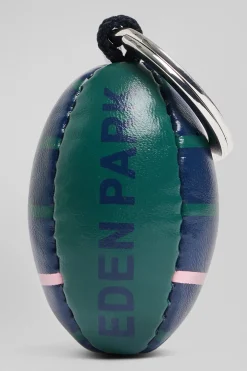 Porte-clefs vert ballon de rugby sérigraphie Eden Park
