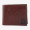 Portefeuille en cuir marron foncé
