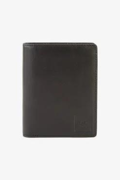 Portefeuille format français cuir noir