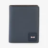 Portefeuille format français gomme bleu foncé