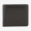 Portefeuille format italien en cuir noir