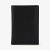 Portefeuille noir en cuir