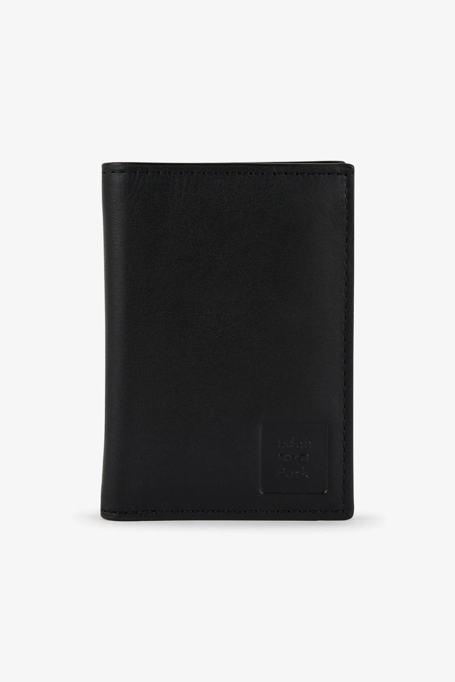 Portefeuille noir en cuir