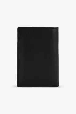 Portefeuille noir en cuir