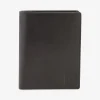 Portefeuille passeport en cuir noir