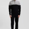 Pull col camionneur en coton gris à jeux de maille coupe Regular