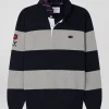Pull col maillot en coton gris coupe Regular