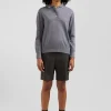 Pull femme col maillot en laine gris chiné coupe Regular