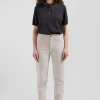 Pull manches courtes à col polo en laine gris anthracite coupe Regular