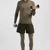 Short de sport kaki