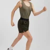 Short de sport kaki