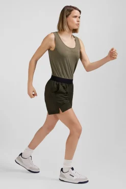 Short de sport kaki