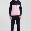 Sweatshirt à capuche en coton rose coupe Regular