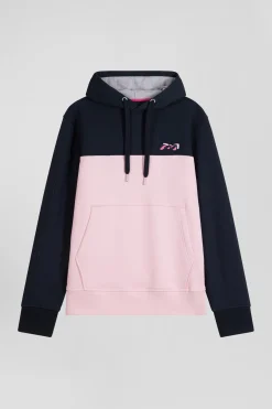 Sweatshirt à capuche en coton rose coupe Regular