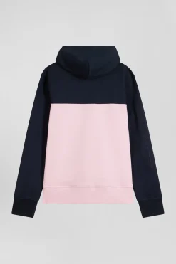Sweatshirt à capuche en coton rose coupe Regular