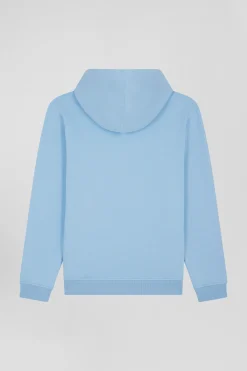Sweatshirt à capuche en coton mélangé ciel brodé coupe Oversized