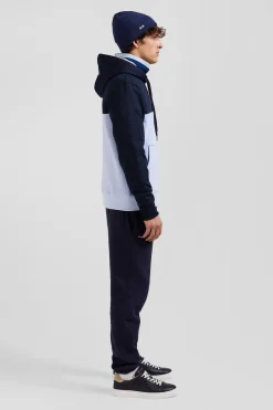 Sweatshirt à capuche en coton ciel coupe Regular