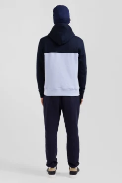 Sweatshirt à capuche en coton ciel coupe Regular