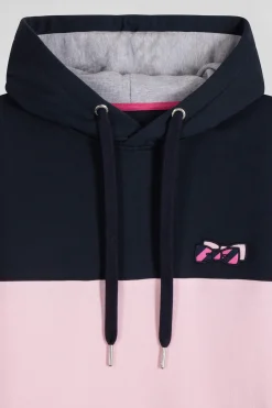 Sweatshirt à capuche en coton rose coupe Regular