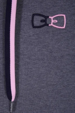 Sweatshirt à capuche en coton gris coupe Relaxed