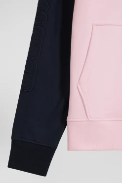 Sweatshirt à capuche en coton rose coupe Regular