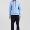 Sweatshirt à capuche en molleton ciel broderie Eden Park coupe Regular