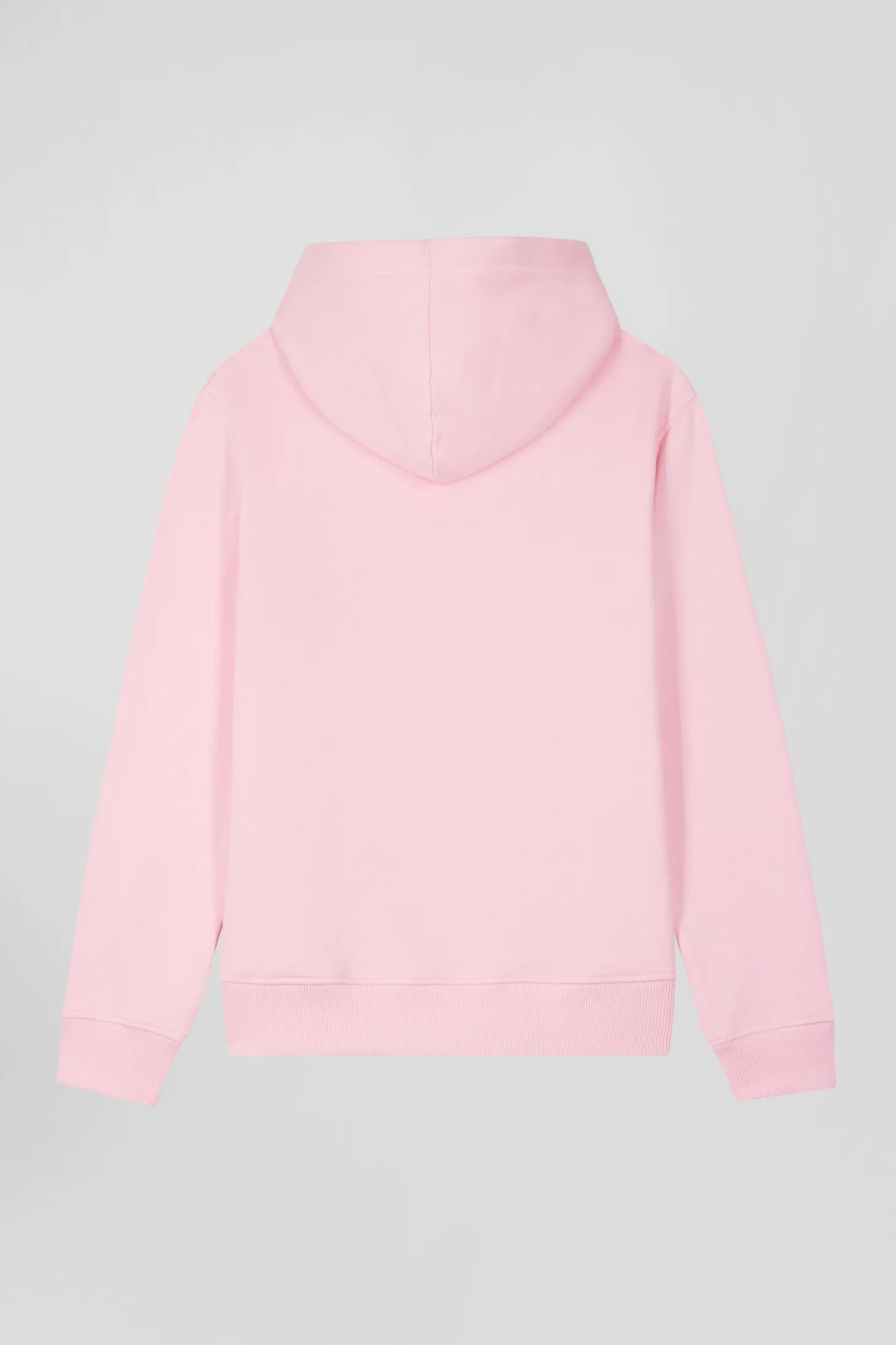 Sweatshirt à capuche en molleton coton rose coupe Regular