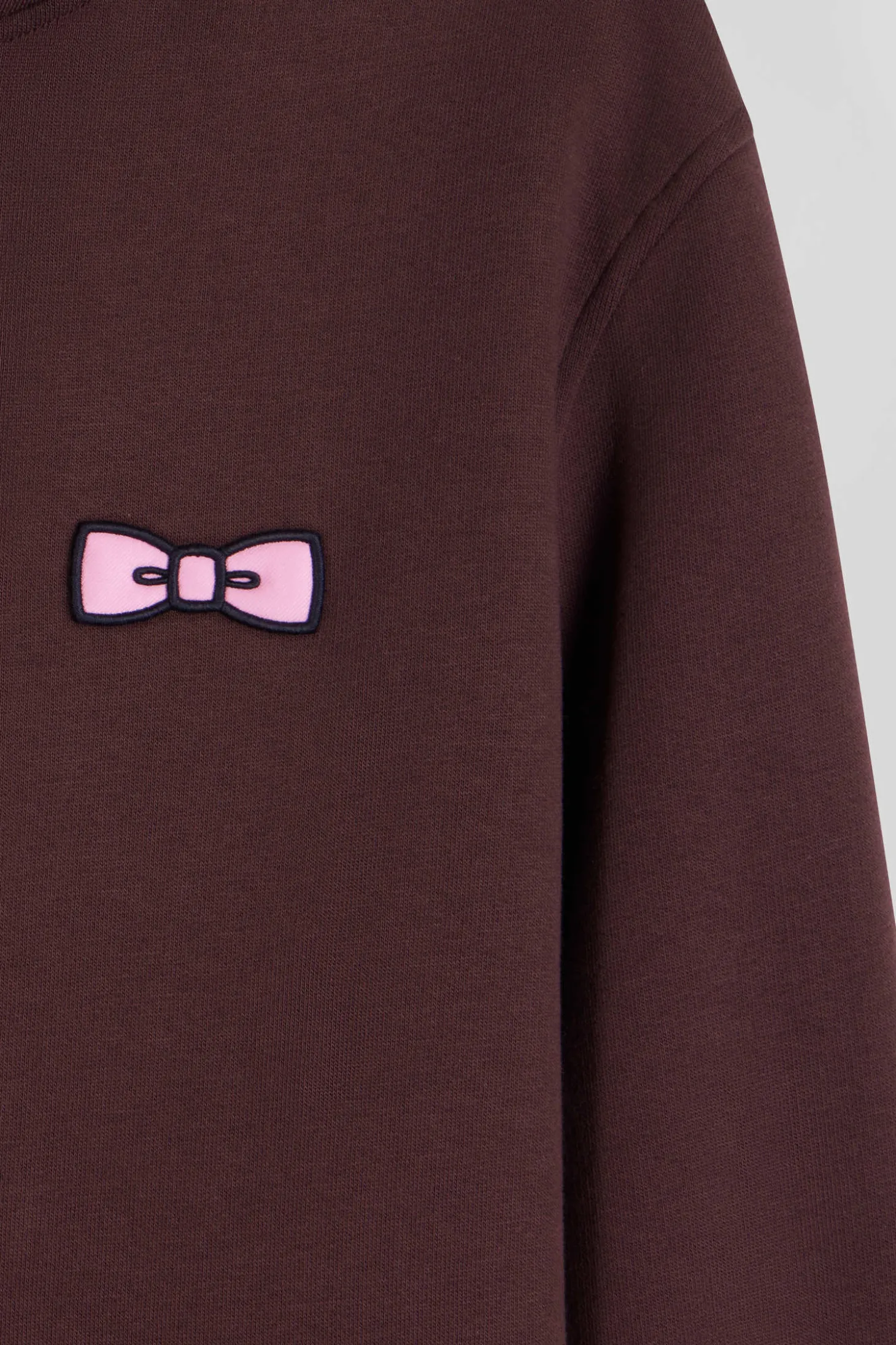 Sweatshirt à capuche en molleton bordeaux broderie Eden Park coupe Regular