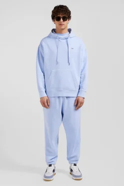 Sweatshirt à capuche unisexe en molleton coton ciel surteint coupe Oversized