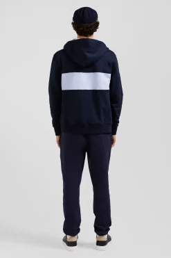 Sweatshirt à capuche zippé en coton ciel coupe Regular