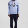 Sweatshirt en coton ciel coupe Oversize