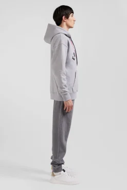 Sweatshirt en coton gris coupe Oversize