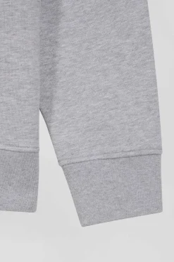 Sweatshirt en coton gris coupe Oversize