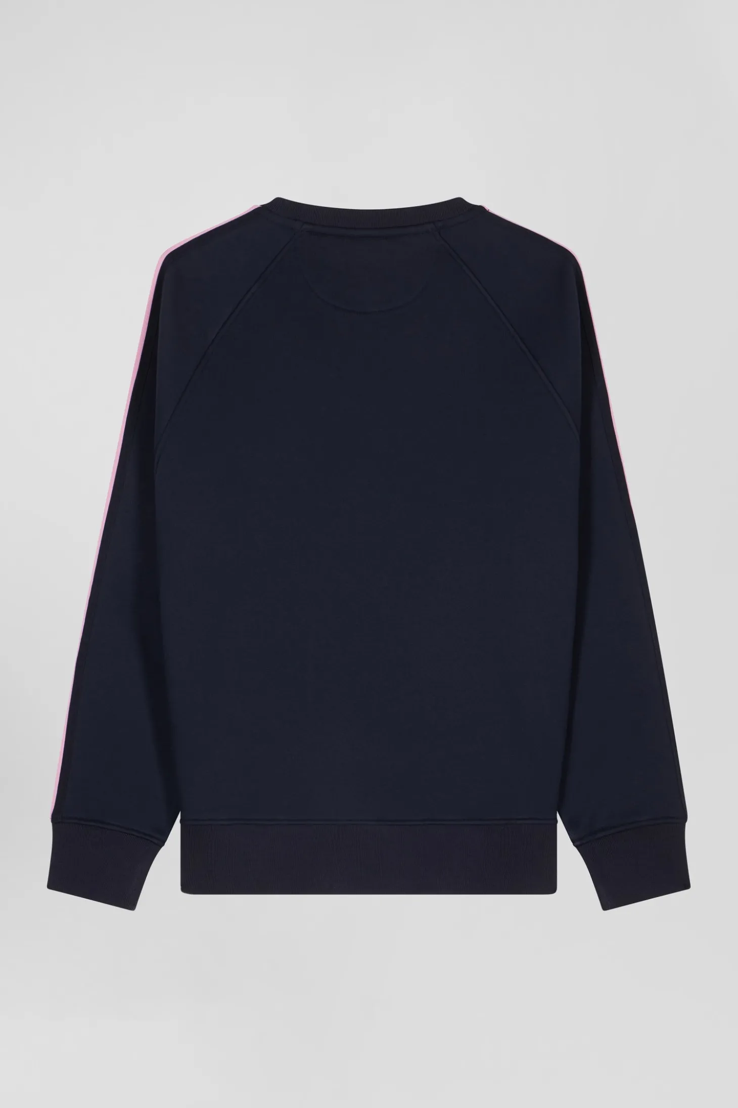 Sweatshirt en coton mélangé ciel coupe Relaxed broderie matelassée