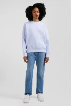 Sweatshirt en molleton coton gratté ciel coupe Relaxed