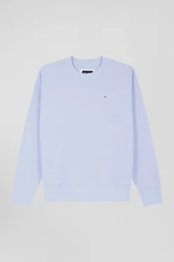 Sweatshirt en molleton coton gratté ciel coupe Relaxed