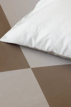 2 taies d'oreiller carrés barbarian beige - Beau plongeon