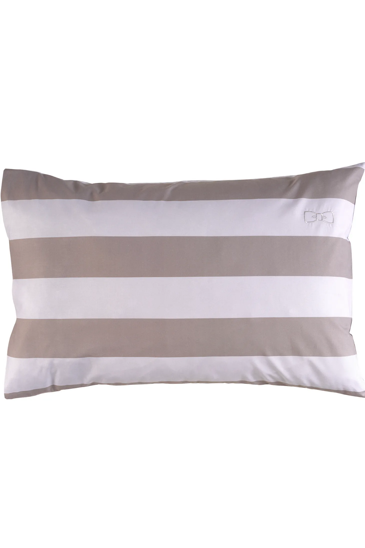 2 taies d'oreiller rectangulaires à rayures gris - A la recherche du Ballon perdu