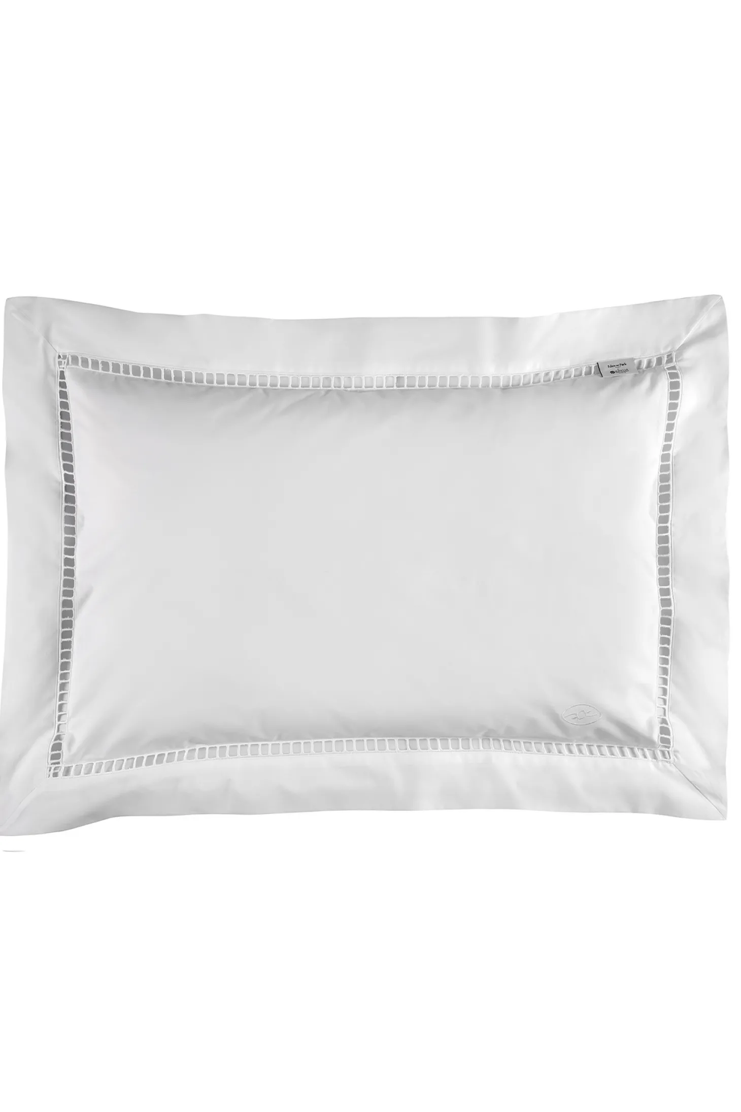2 taies d'oreiller rectangulaires blancs - Dentelle et crampon