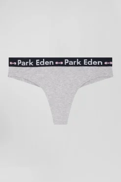 Tanga en jersey de coton stretch gris