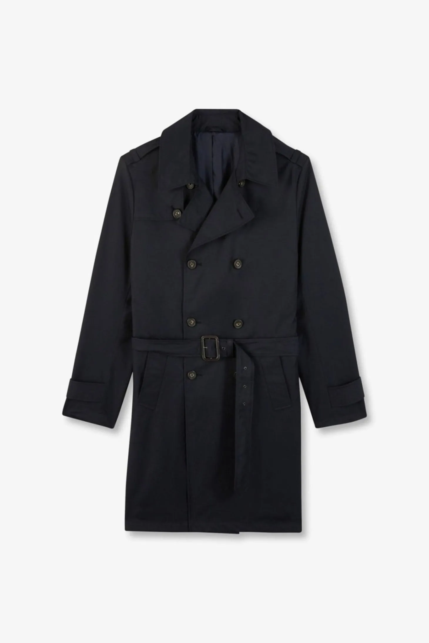 Trench coat déperlant bleu marine