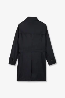 Trench coat déperlant bleu marine