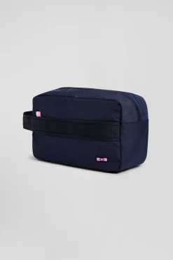 Trousse de toilette bleu marine jacquard Eden Park