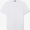 T-shirt blanc à broderie noeud dos