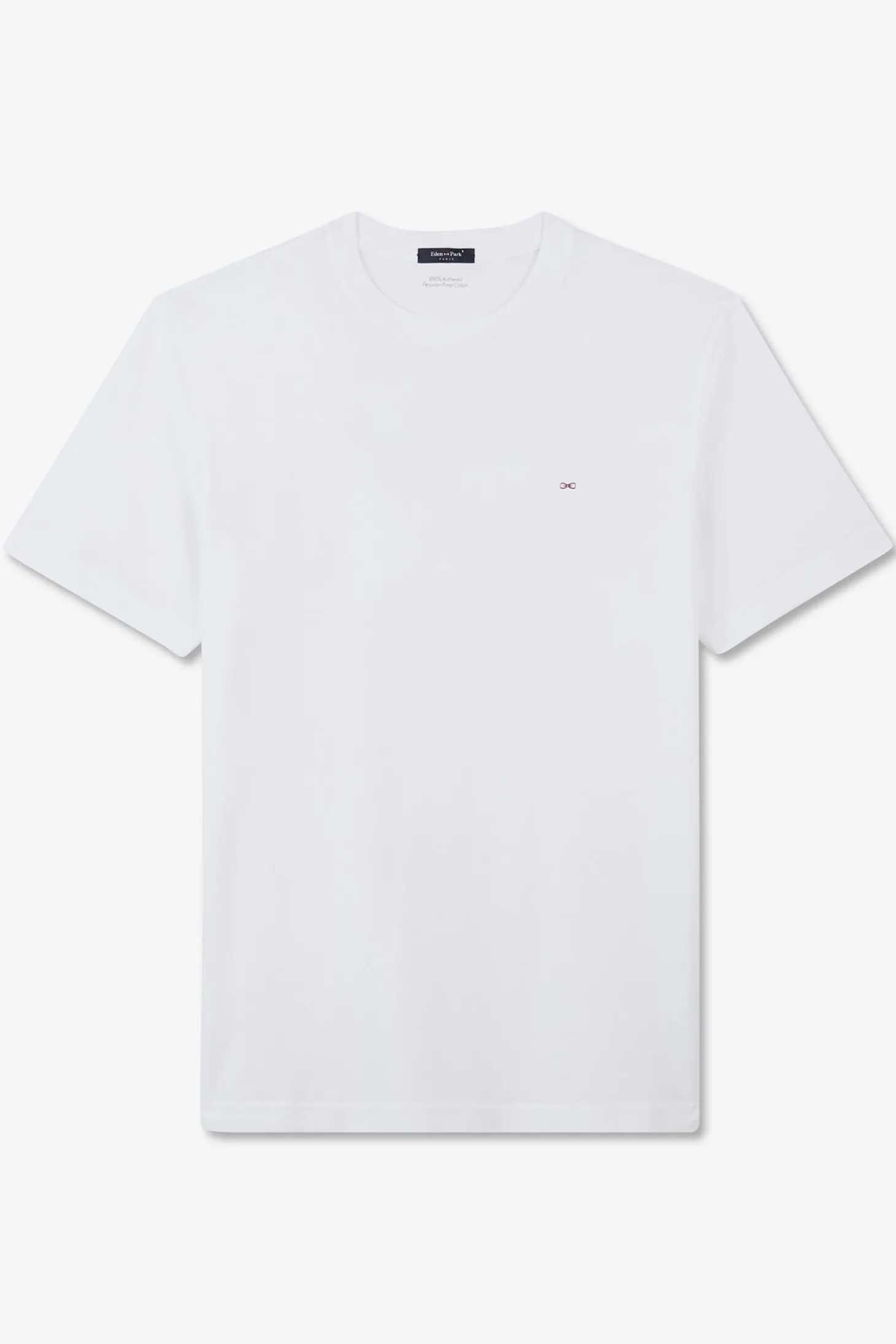 T-shirt blanc à broderie noeud dos